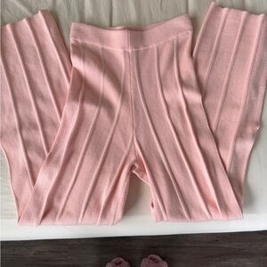 Princess Polly Pink Ribbed Pants